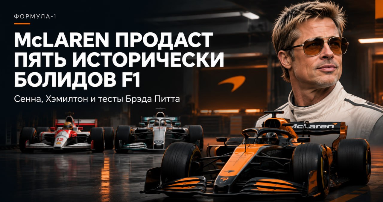 McLaren выставила на продажу пять болидов из исторической коллекции