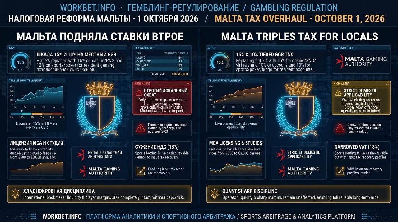 На Мальте вступили в силу новые правила игрового налога и НДС