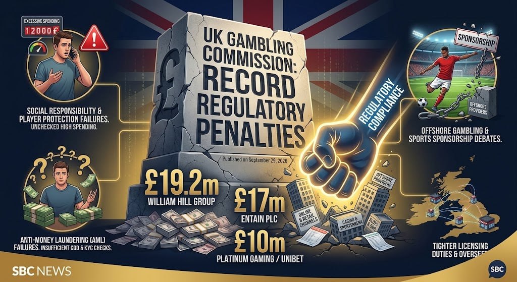 Рекордные штрафы UKGC: крупнейшие санкции против букмекеров